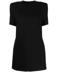 Area T-Shirtkleid mit Kristallen Schwarz