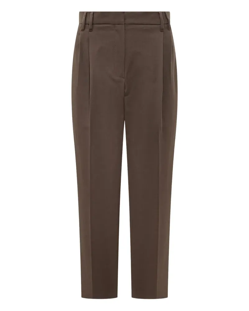 Brunello Cucinelli Hose mit Falten - Braun Braun
