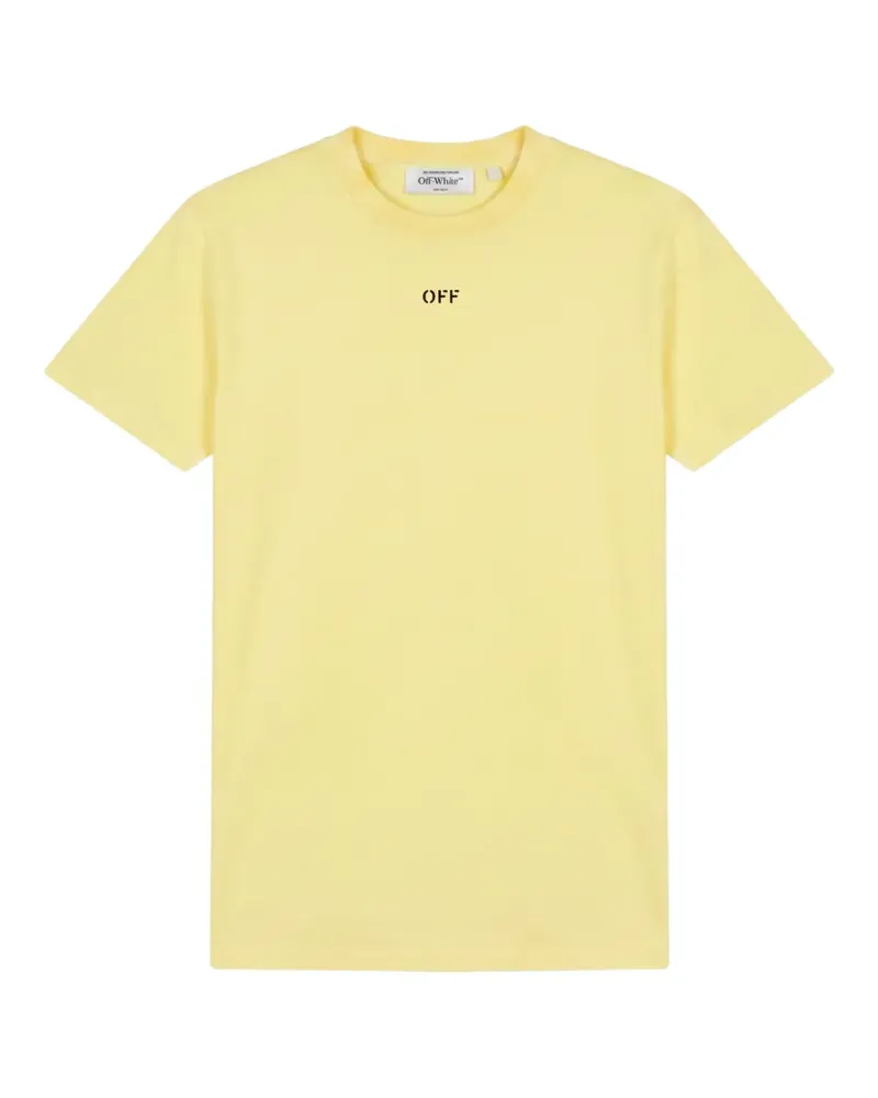 OFF-WHITE T-Shirt mit Logo-Print - Gelb Gelb