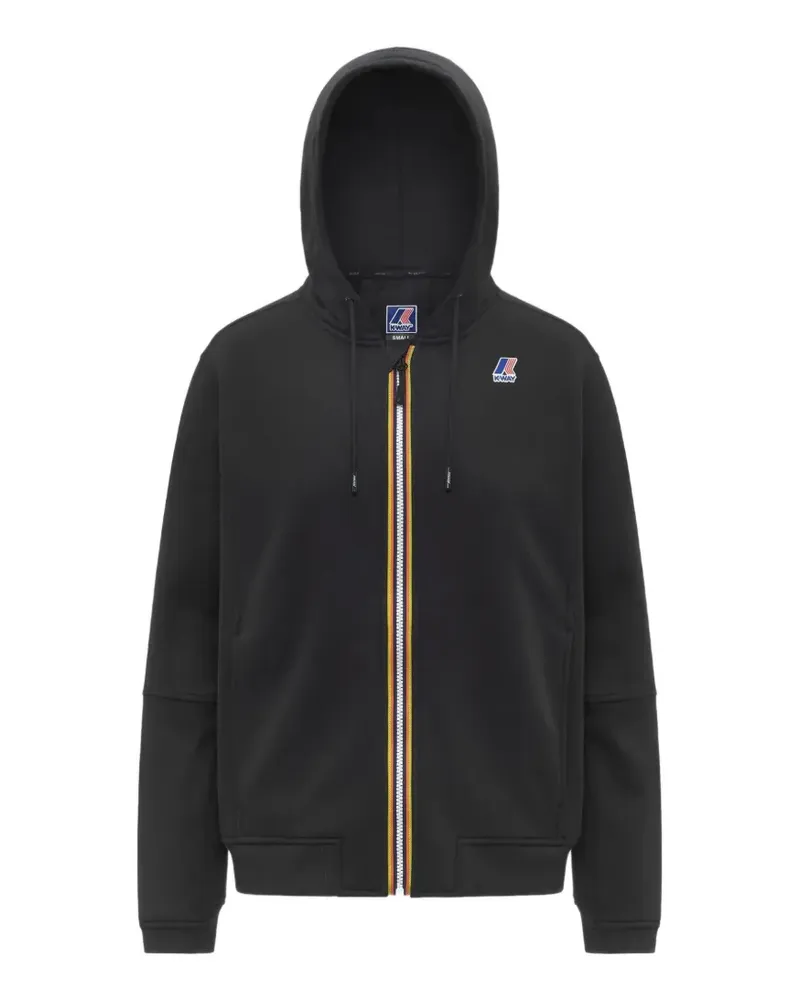 K-Way Prosper Kapuzenjacke mit Logo-Patch - Schwarz Schwarz