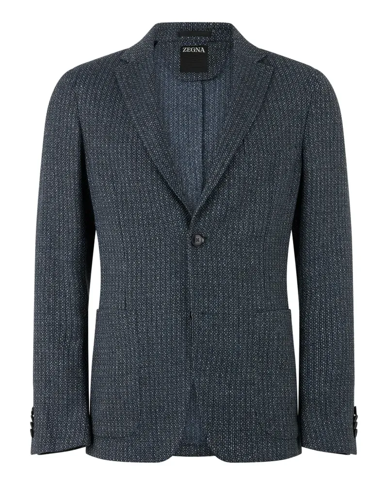 Ermenegildo Zegna Strukturiertes Sakko - Blau Blau