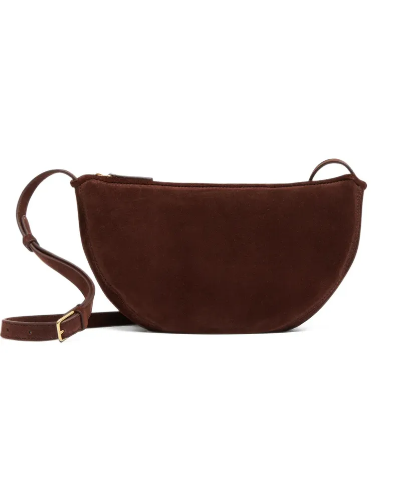 Mansur Gavriel Moon Sling suede shoulder bag - Braun Braun