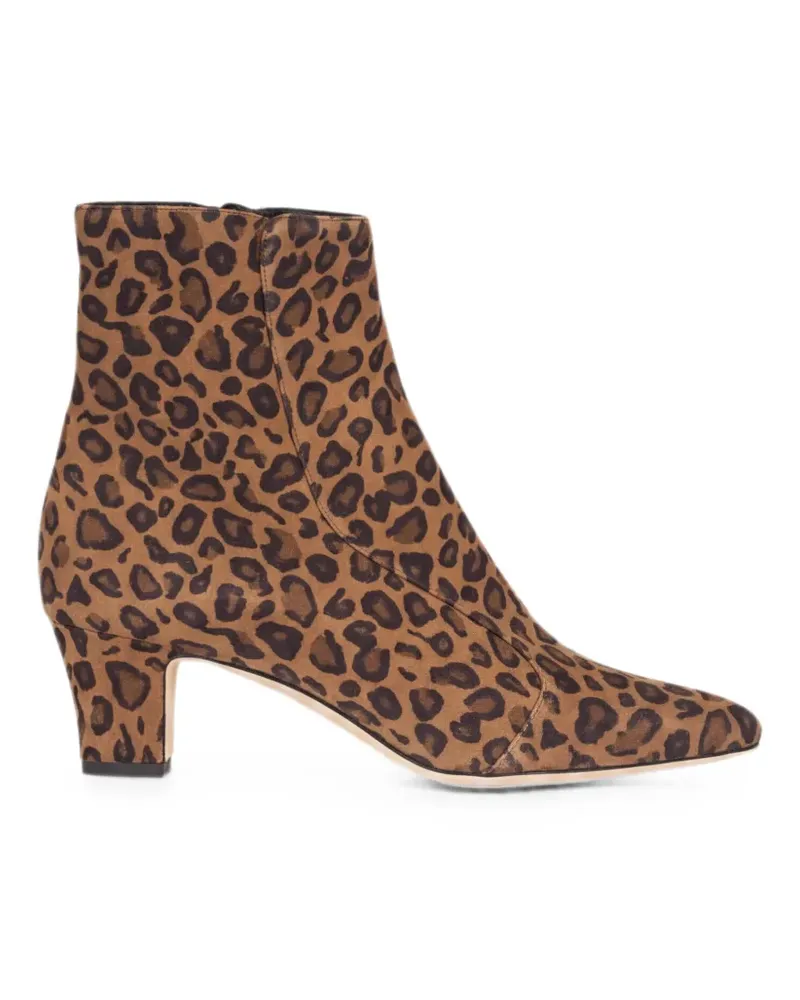 Manolo Blahnik Myconia Stiefeletten mit Leopardenprint - Braun Braun