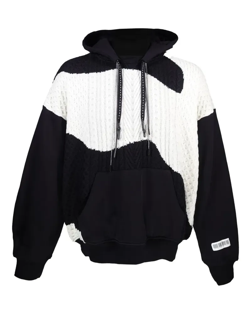 Mostly Heard Rarely Seen Hoodie mit Zopfmuster - Schwarz Schwarz