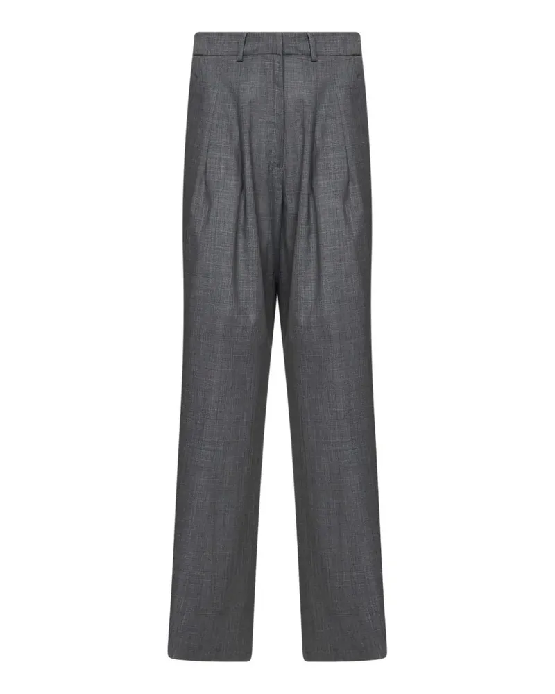 PT TORINO pleated virgin-wool tailored trousers - Grau Grau