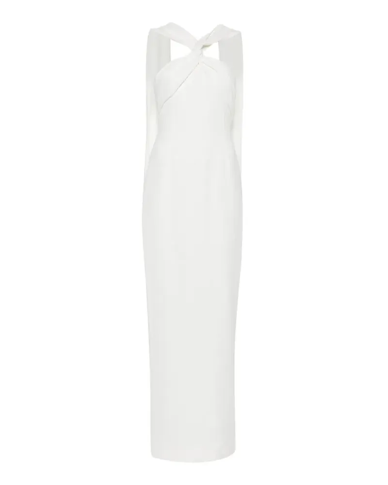 Solace London Rona Maxikleid mit verdrehtem Design - Weiß Weiß