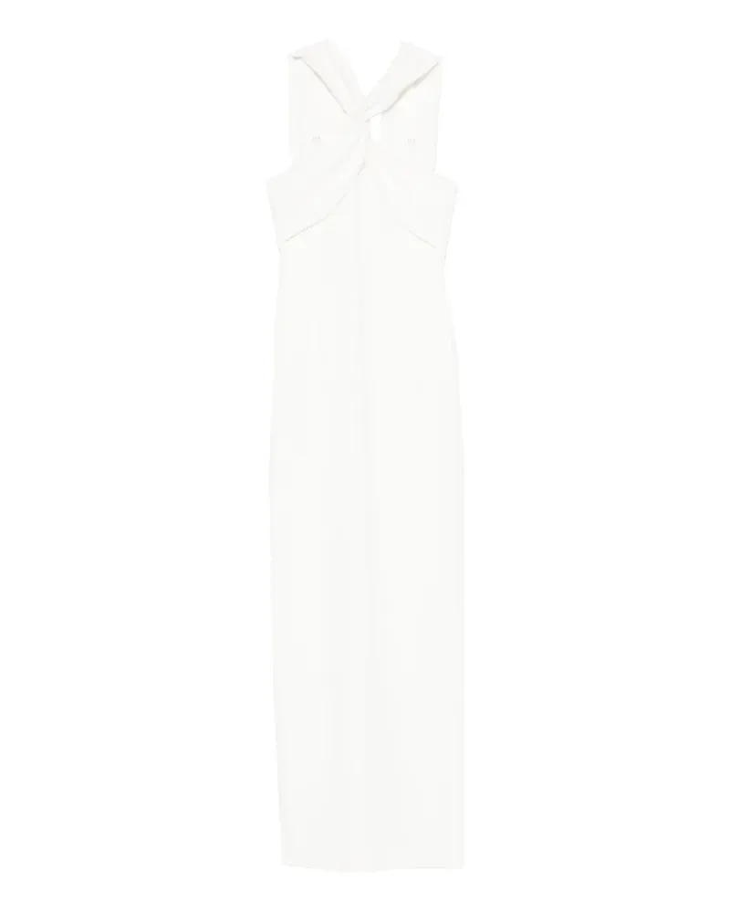 Solace London Rona Maxikleid mit verdrehtem Design - Weiß Weiß