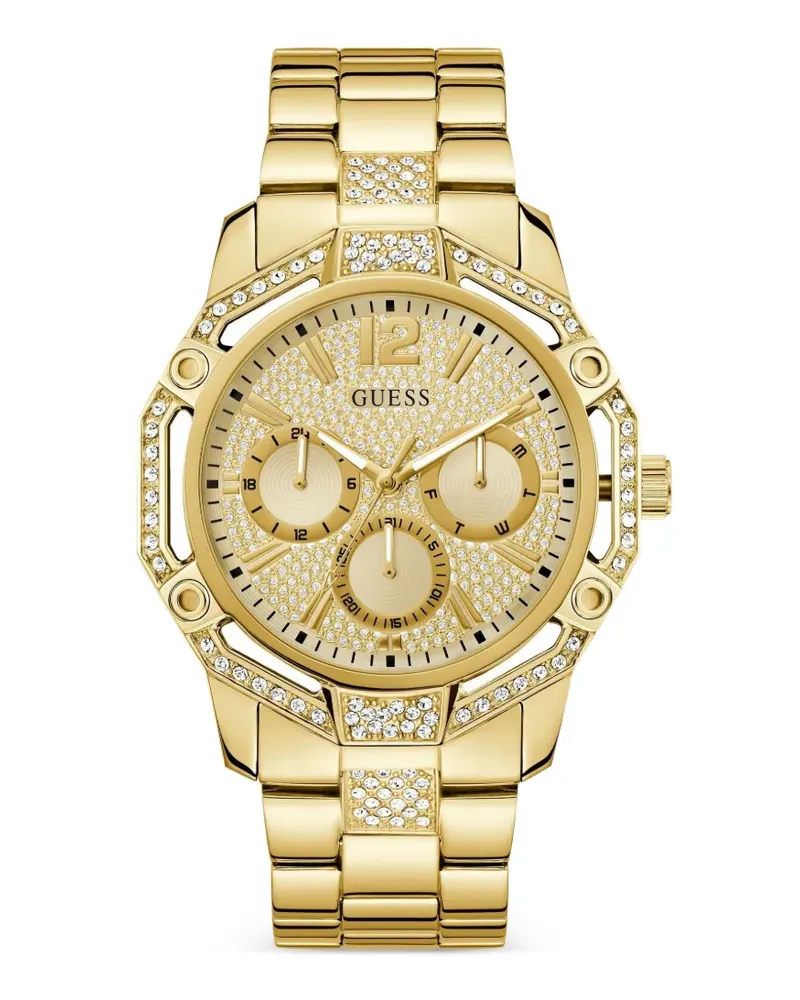 Guess Armbanduhr mit Logo-Detail 46mm - Gold Gold