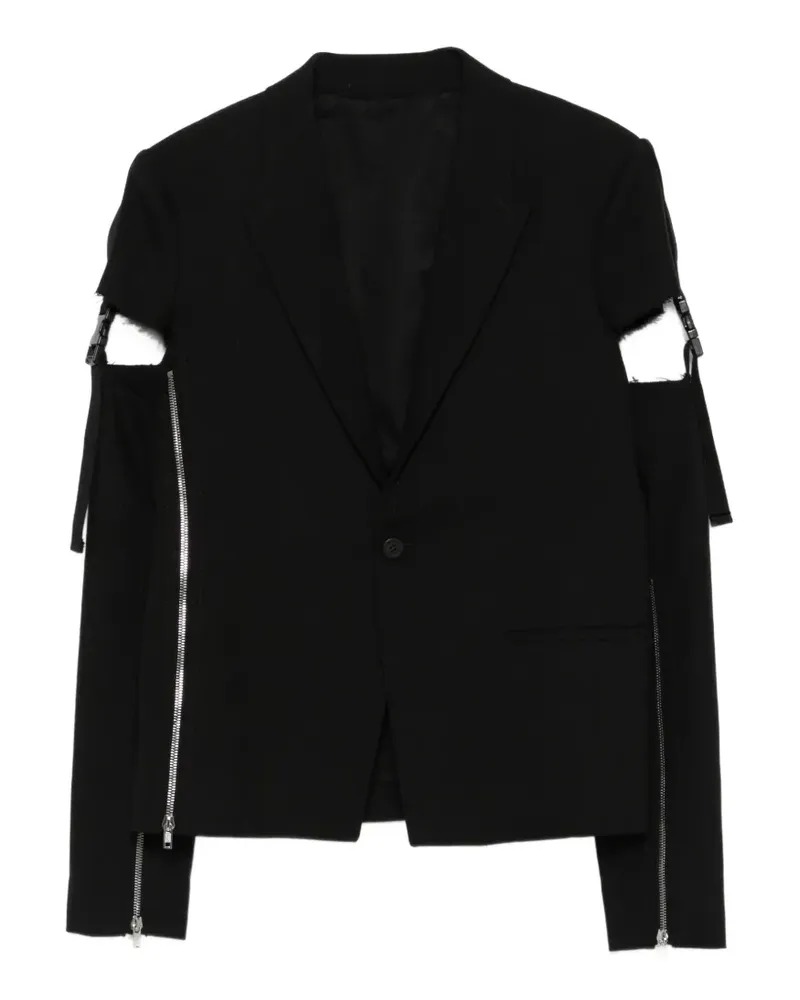 Rick Owens Vega zip-detail blazer - Schwarz Schwarz