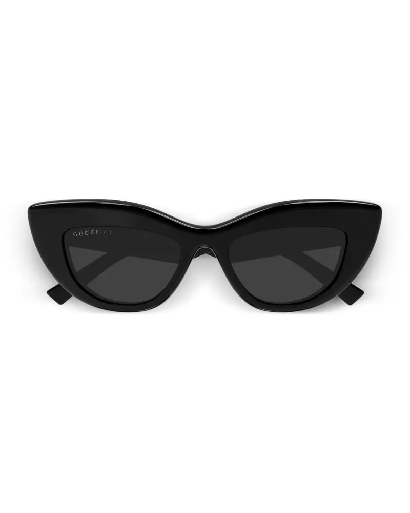 Gucci Double G cat-eye sunglasses - Schwarz Schwarz
