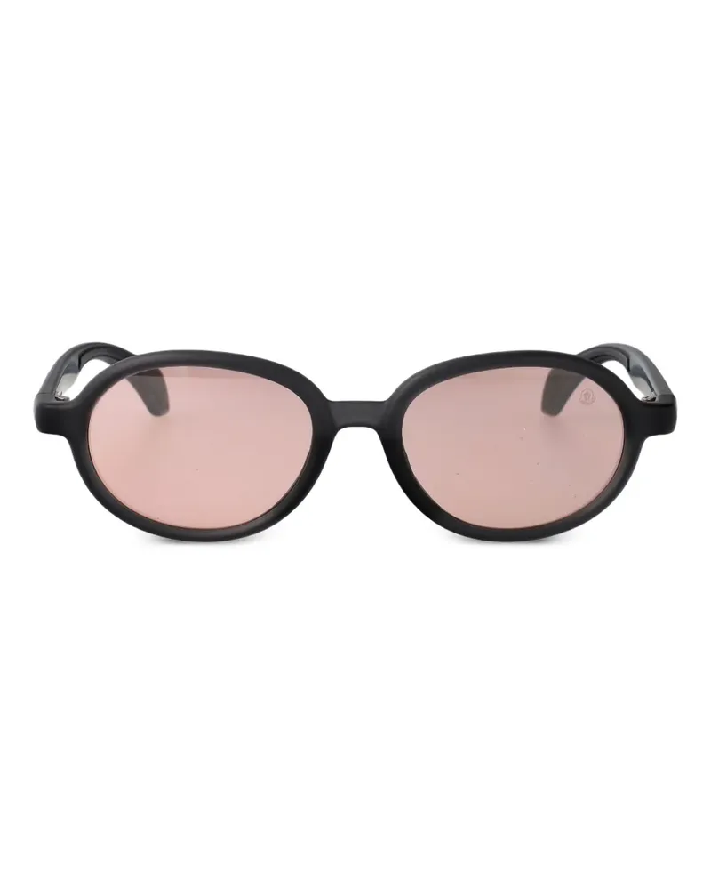 Moncler Caprice Sonnenbrille mit rundem Gestell - Schwarz Schwarz
