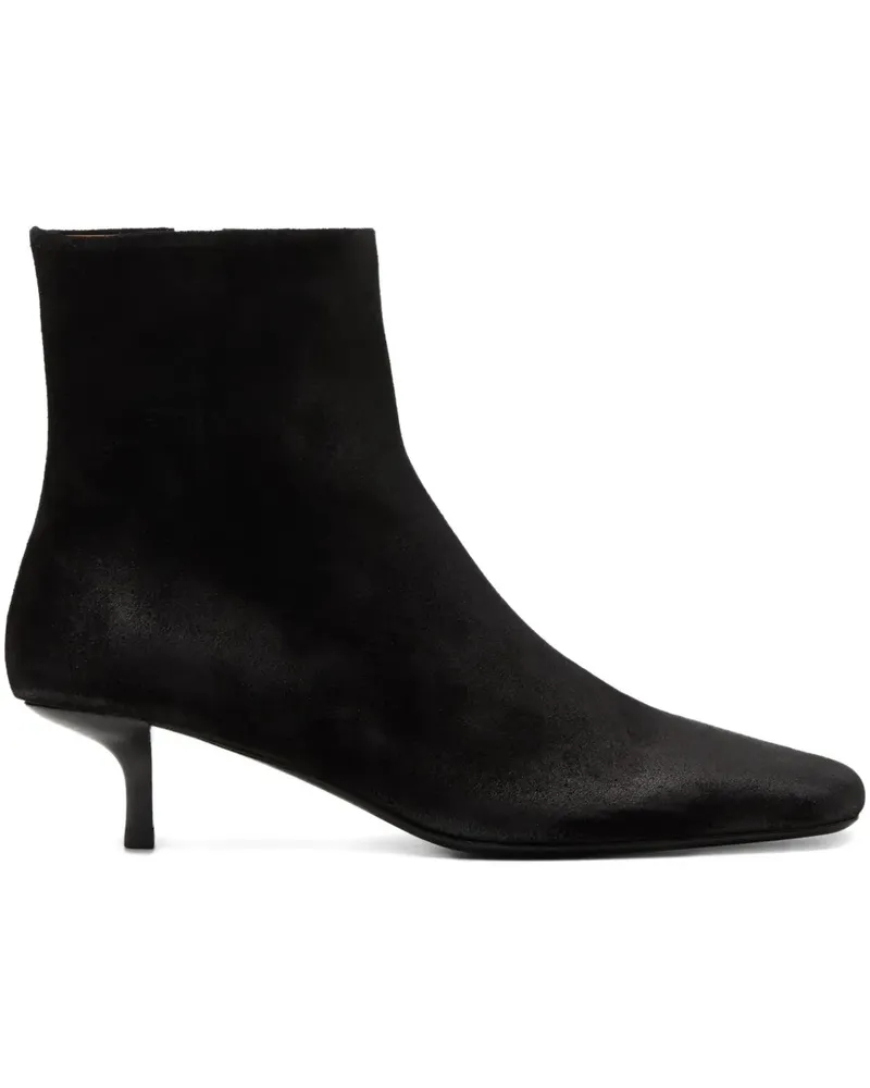 Marsèll Spazzola Kitten-Heel-Stiefel aus Wildleder - Schwarz Schwarz
