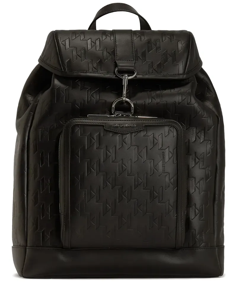 Karl Lagerfeld Loom Rucksack - Schwarz Schwarz