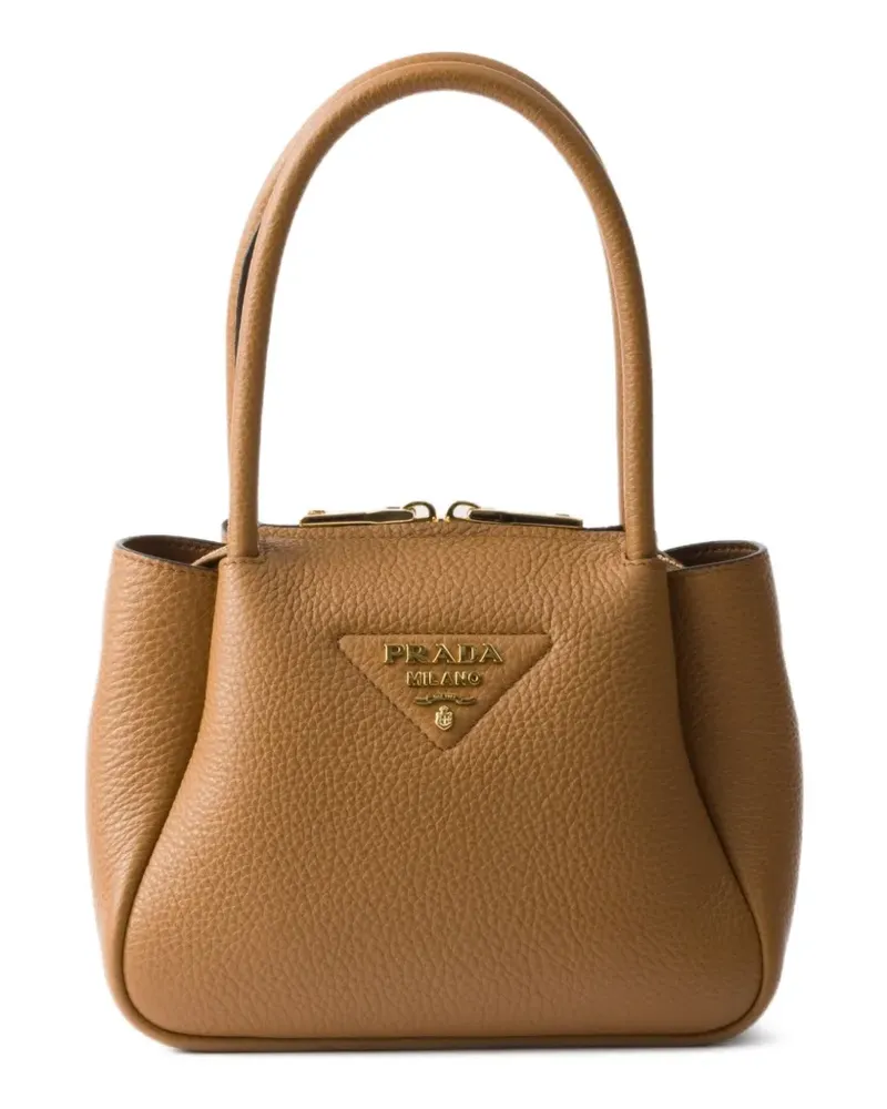 Prada Mini-Tasche aus Leder - F03V8 CARAMEL F03v8