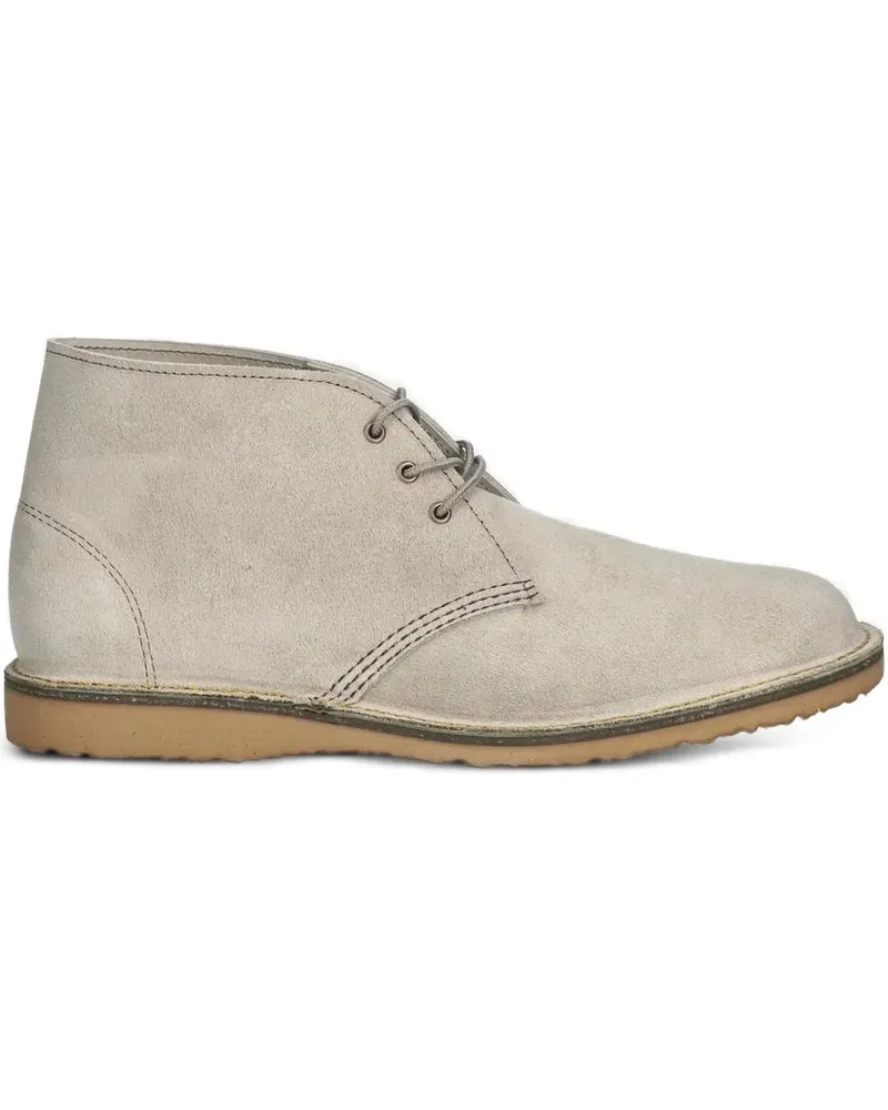 Red Wing Shoes Schnürstiefel aus Wildleder - Nude Nude