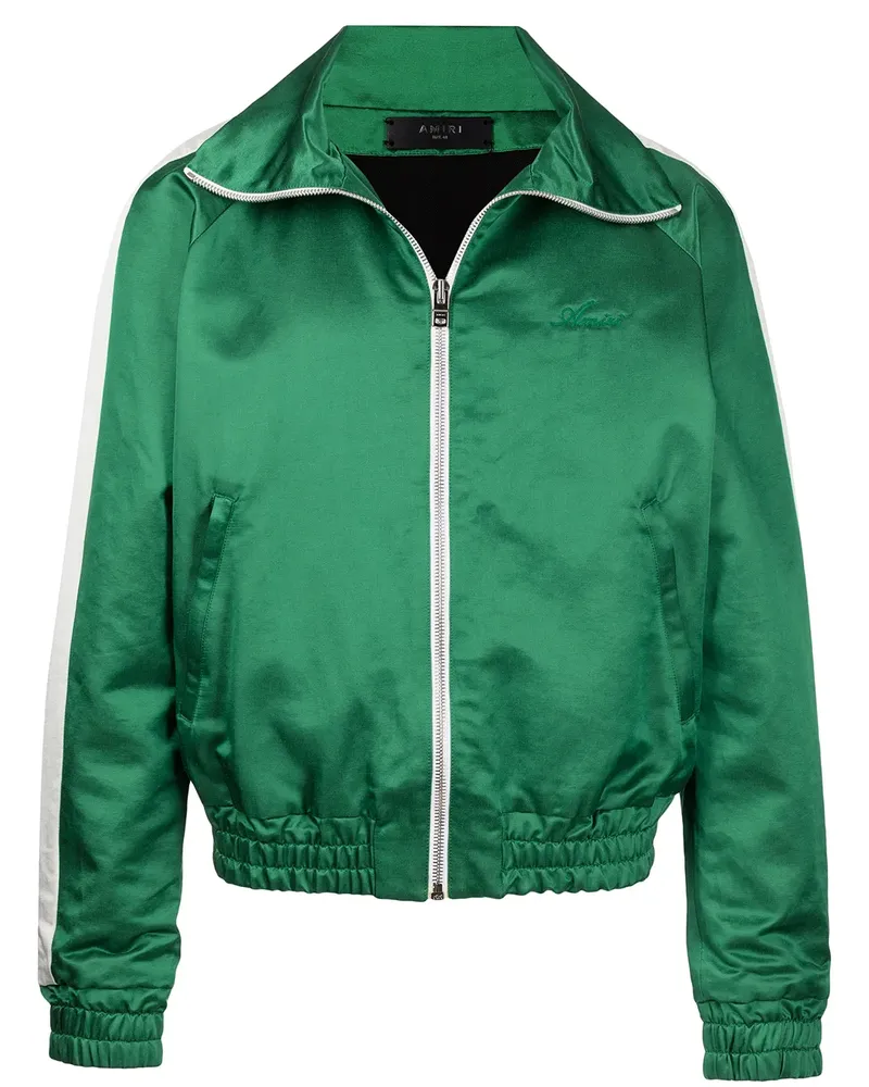 Amiri Sportjacke in Satinoptik - Grün Grün
