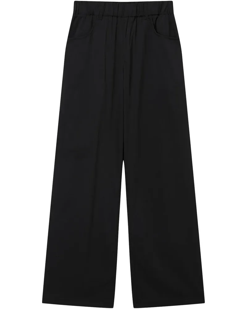 Izzue Hose mit Logo-Patch - Schwarz Schwarz