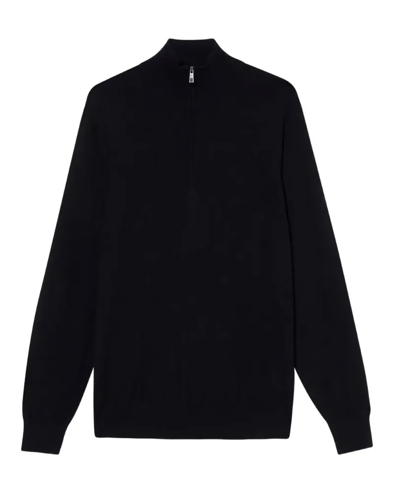 Brooks Brothers half-zip wool sweater - Blau Blau