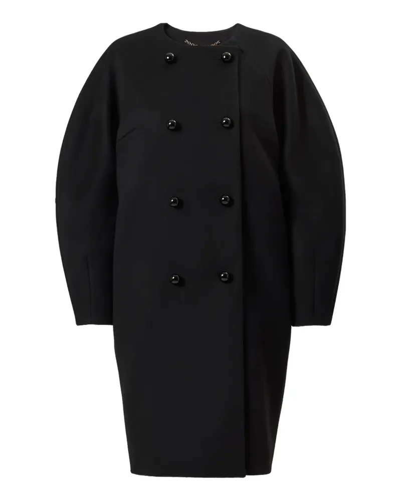Carolina Herrera New York double-breasted cocoon coat - Schwarz Schwarz