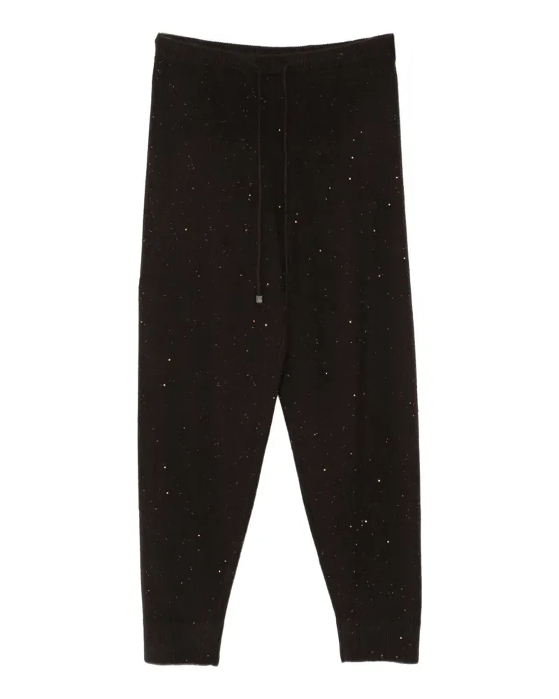 Antonelli Firenze Hose mit Pailletten - Braun Braun