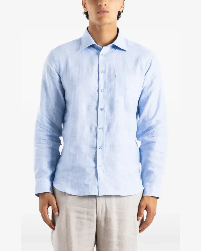 SEASE Hemd mit Nadelstreifen - Blau Blau
