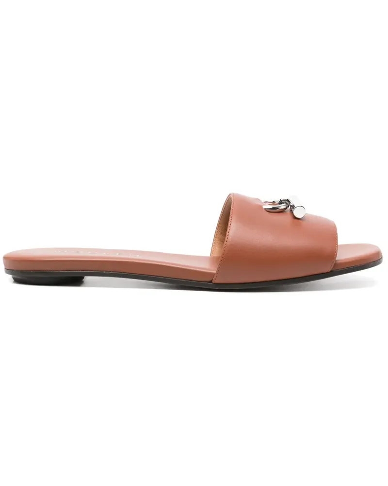 Alexander McQueen Pantoletten mit T-Riemen - Braun Braun