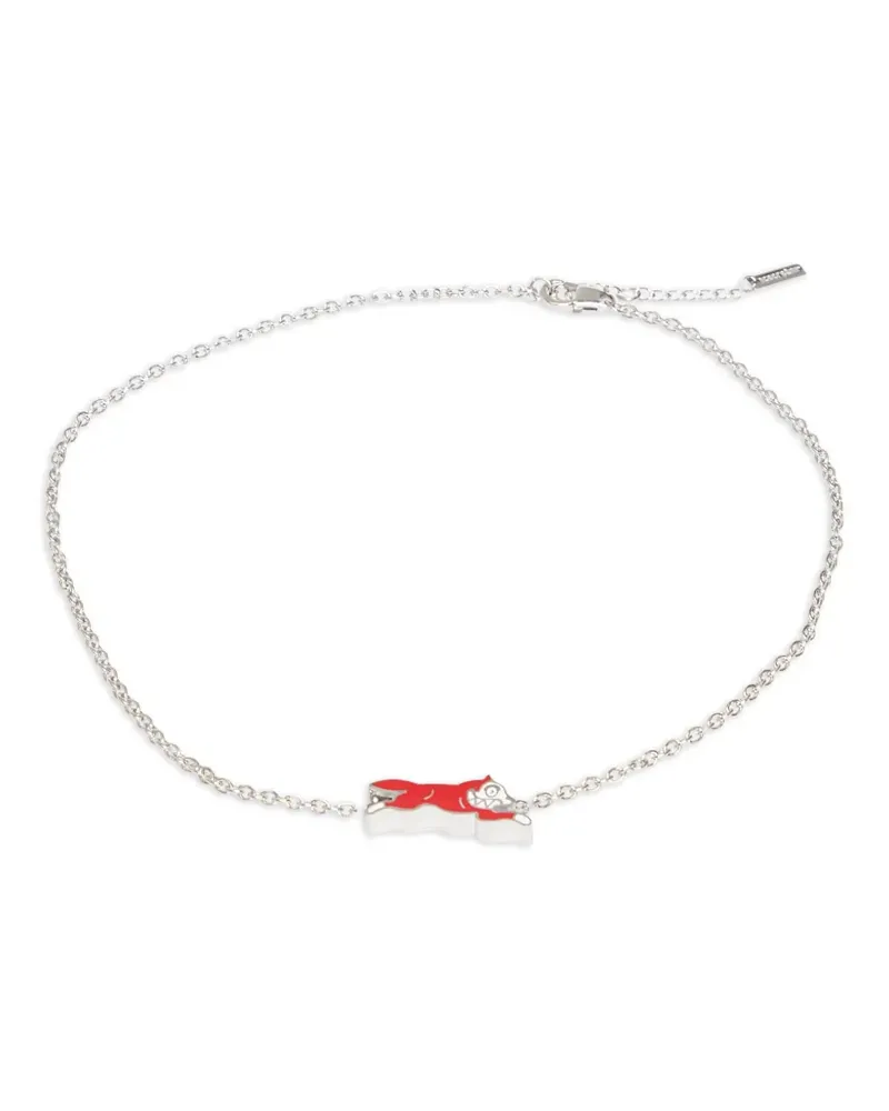 Billionaire Boys Club Running Dog chain necklace - Silber Silber