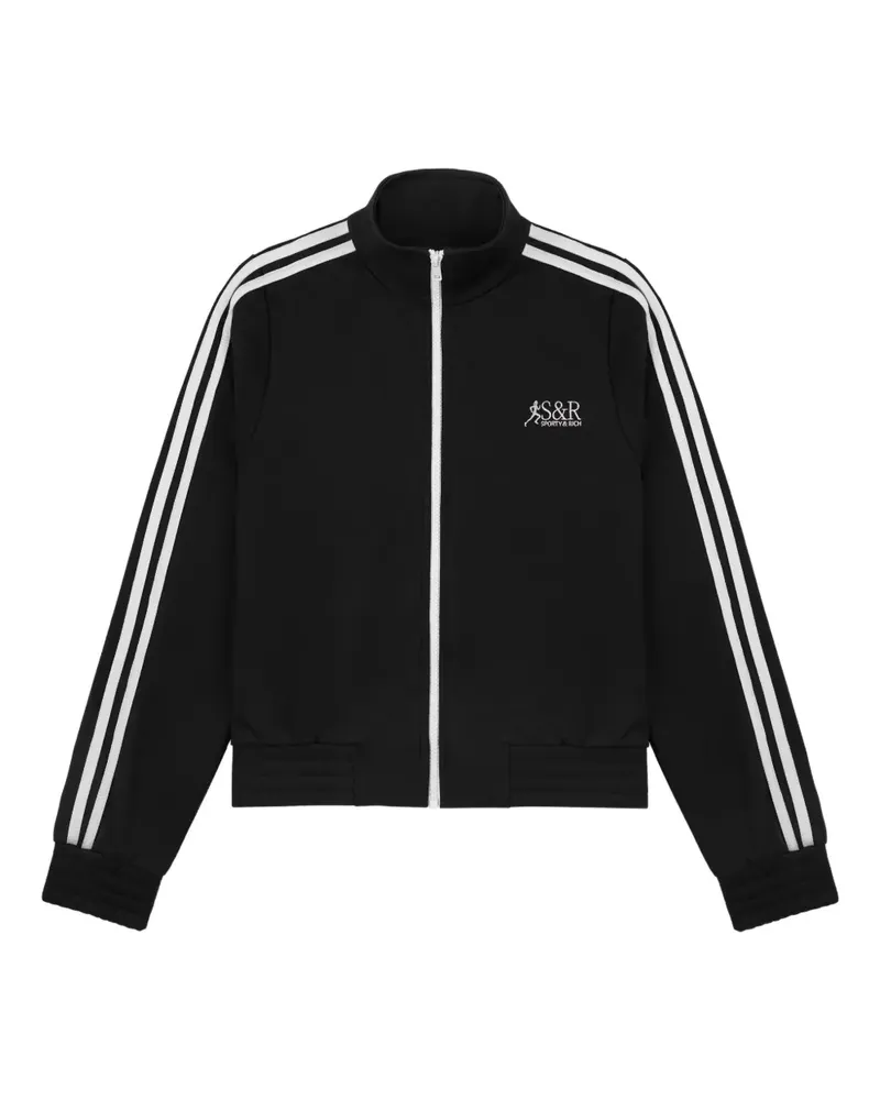 SPORTY & RICH Runner Elio Sportjacke - Schwarz Schwarz