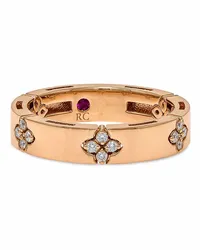 Roberto Coin 18kt Rotgoldring mit Diamanten Rosa