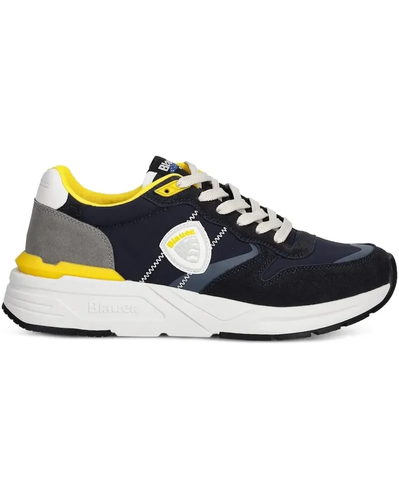 Blauer Ray Sneakers mit Einsätzen Blau