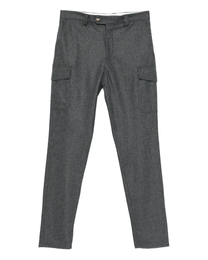 Brunello Cucinelli Hose mit aufgesetzter Tasche - Grau Grau