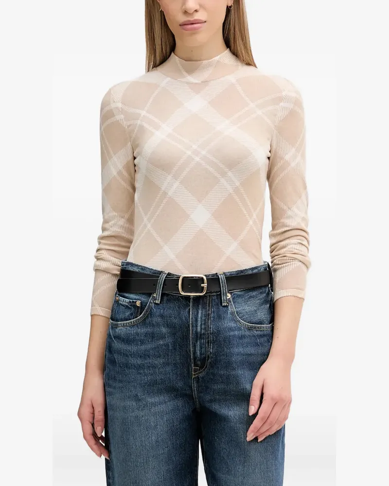 Barbour Savannah Oberteil mit Argyle-Muster - Nude Nude