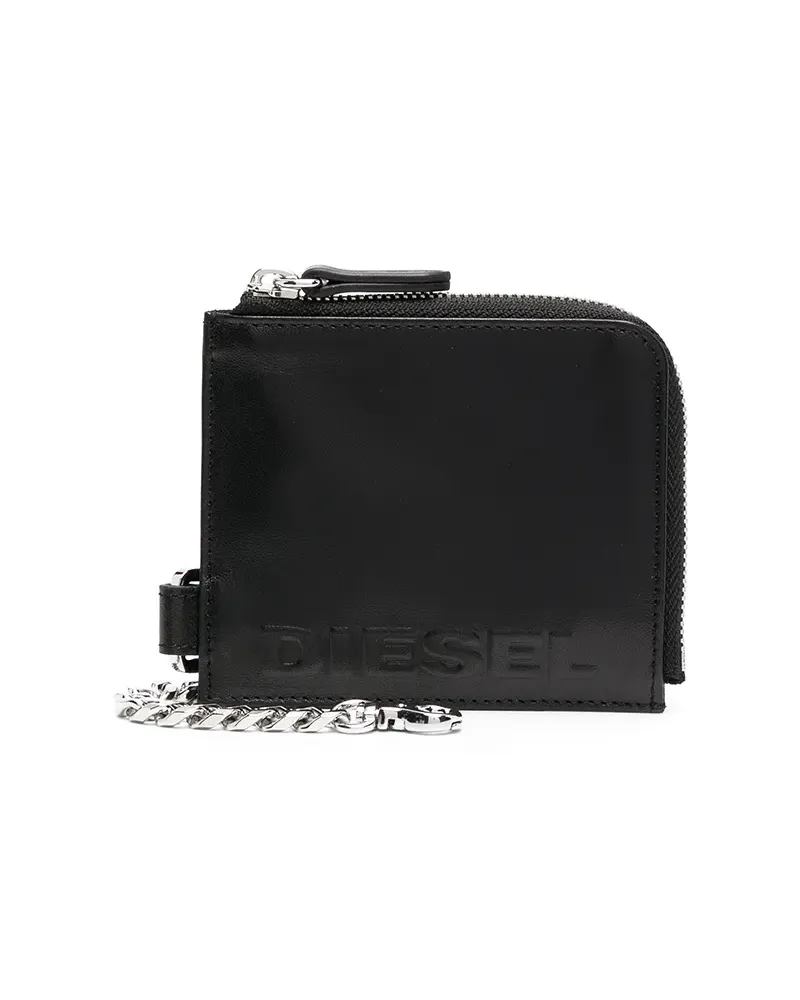Diesel Portemonnaie mit Kette - Schwarz Schwarz