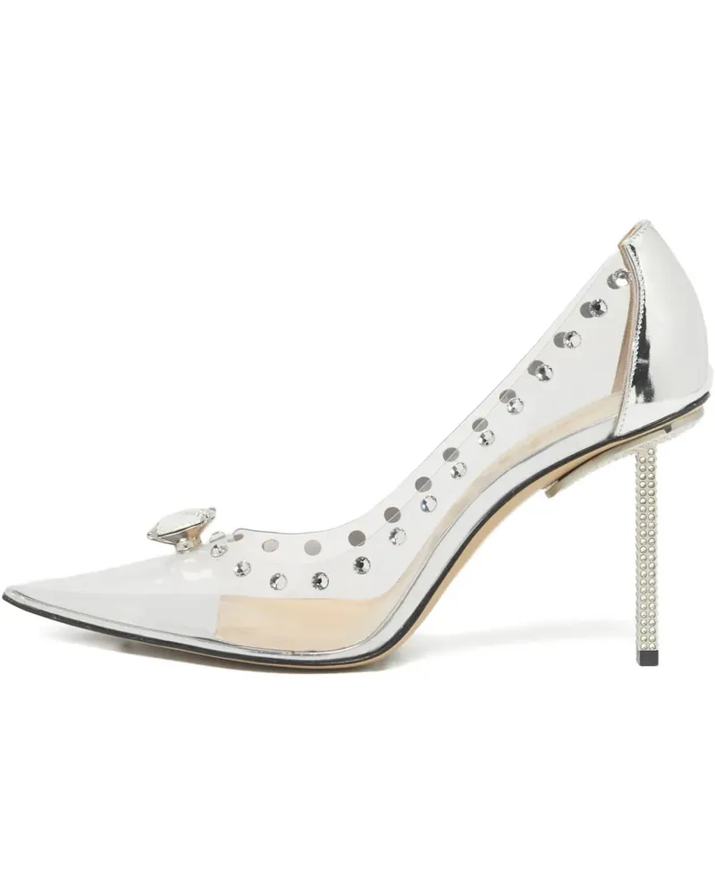 Mach & Mach rhinestone-embellished pumps - Weiß Weiß