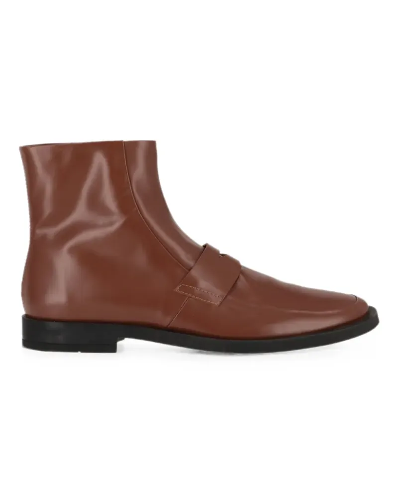 TOD'S leather penny ankle boots - Braun Braun
