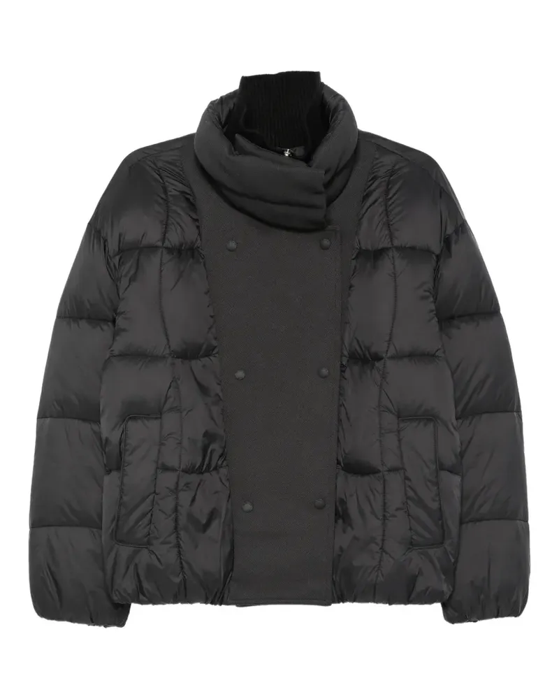 Patrizia Pepe quilted double-breasted jacket - Schwarz Schwarz