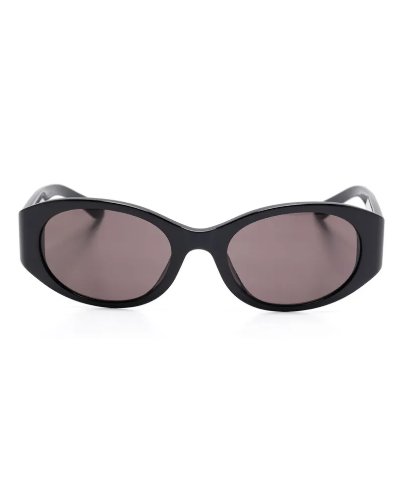 Balenciaga Sonnenbrille mit ovalem Gestell - Schwarz Schwarz