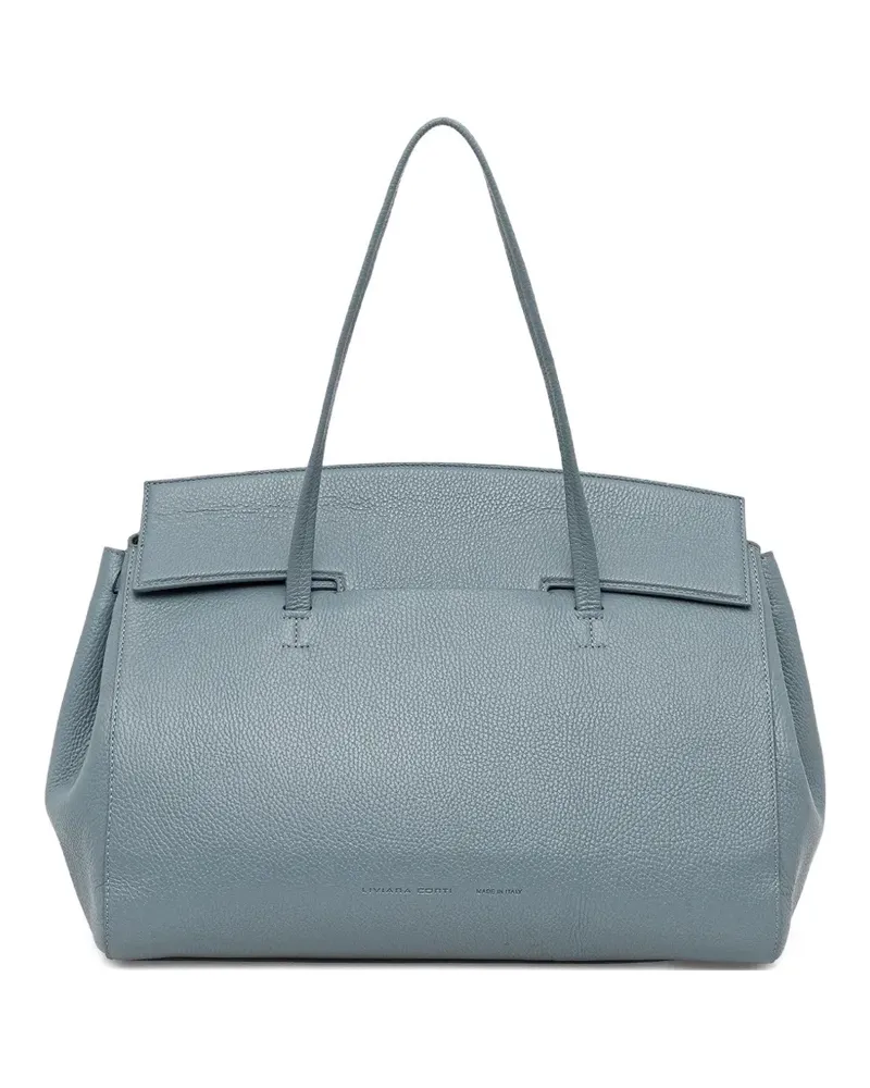 Liviana Conti leather tote bag - Blau Blau