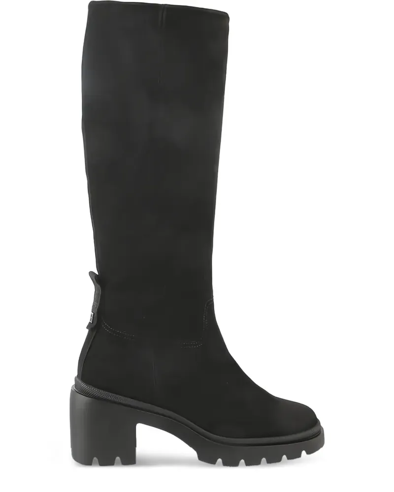 Högl Kniehohe Juna Stiefel mit Blockabsatz - Schwarz Schwarz