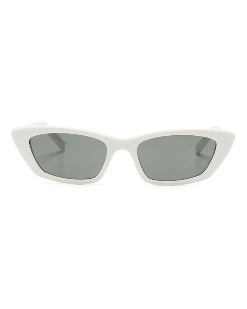 Saint Laurent Klassische Cat-Eye-Sonnenbrille - Weiß Weiß