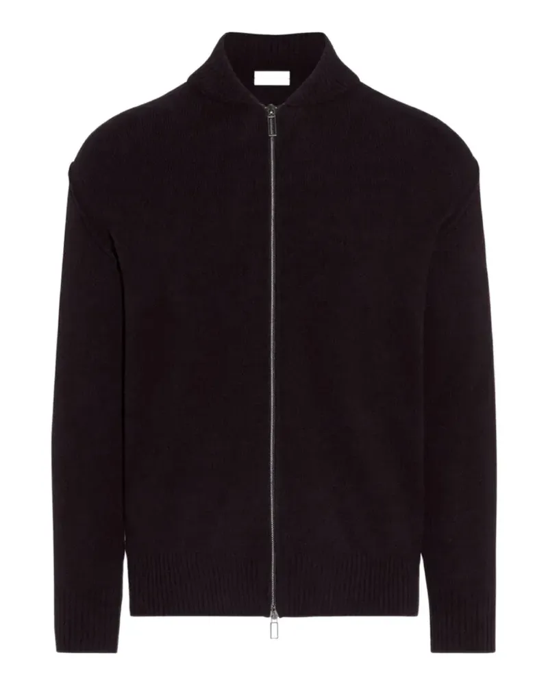 Paolo Pecora Milano Cardigan mit Reißverschluss - Schwarz Schwarz