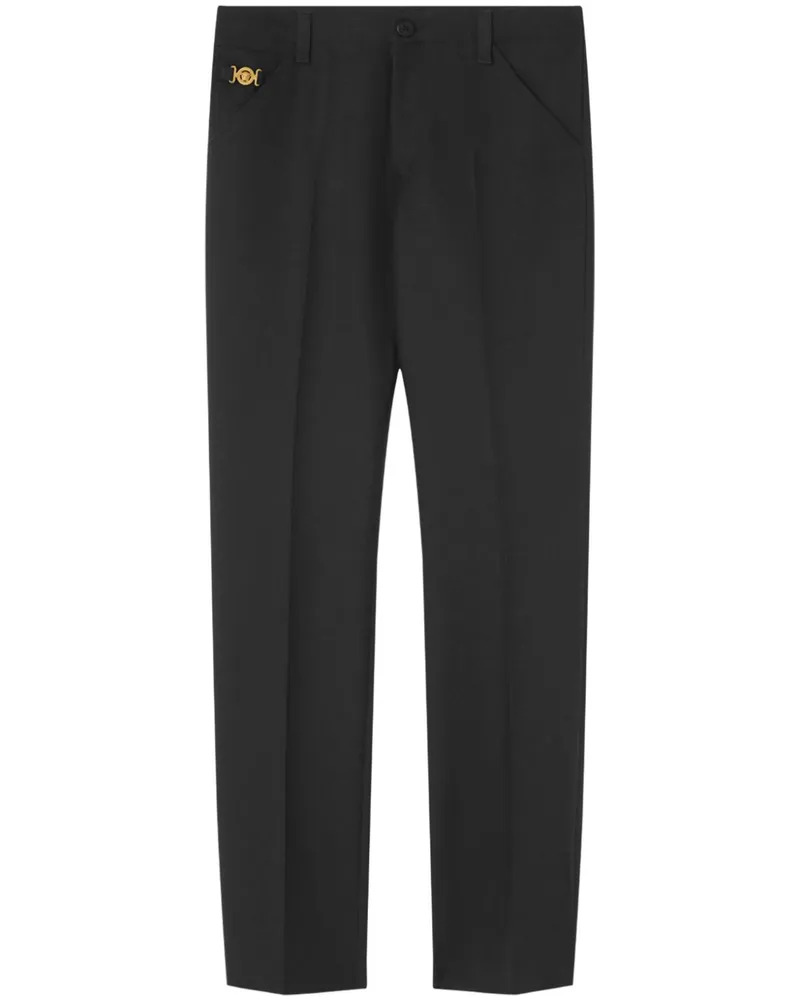 Versace Klassische Cavalry Hose - Schwarz Schwarz