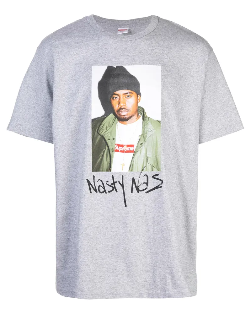 Supreme Being T-Shirt mit grafischem Print - Grau Grau