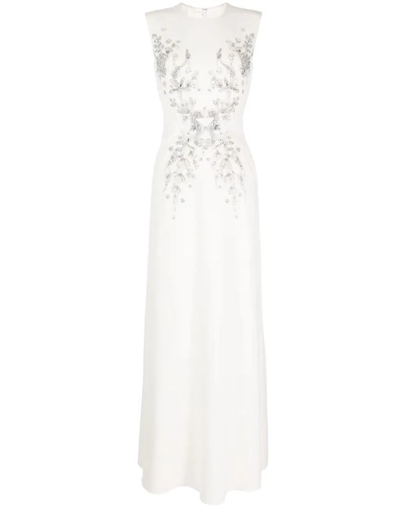 Jenny Packham Misty Kleid mit Perlenverzierung Weiß