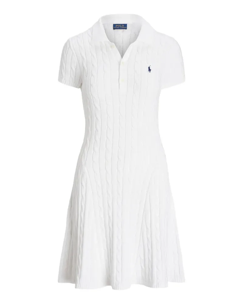 Ralph Lauren cable-knit midi dress - Weiß Weiß