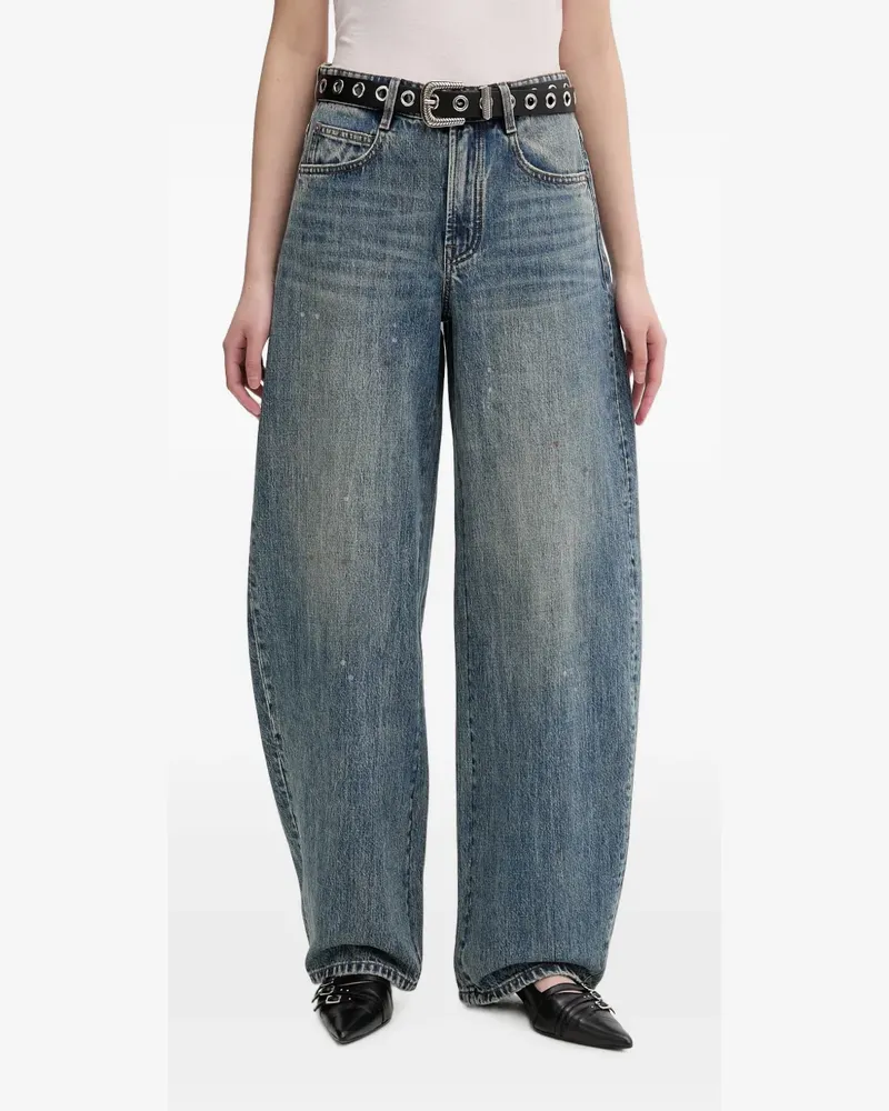 Miss Sixty Tapered-Jeans mit Schleife - Blau Blau