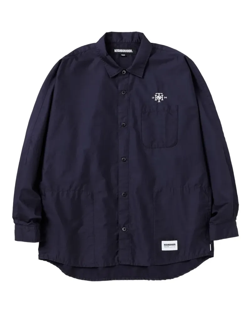 Neighborhood Hemd mit Logo hinten - Blau Blau
