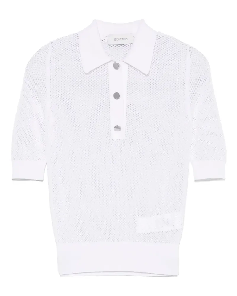 SPORTMAX Casta Poloshirt - Weiß Weiß