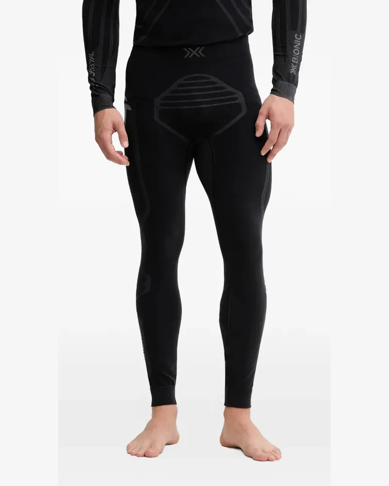 X-Bionic Heatloop logo-print trousers - Schwarz Schwarz