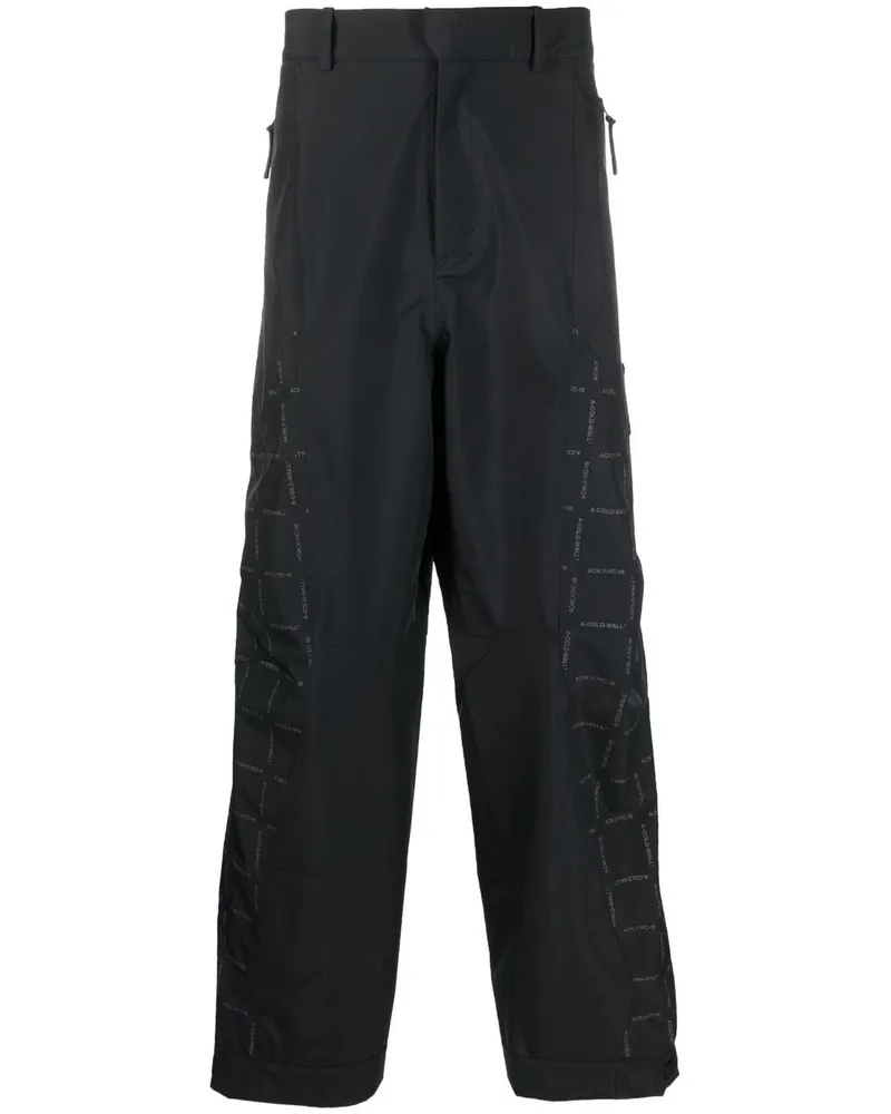 ACW* Gerade Hose mit Logo-Print Schwarz